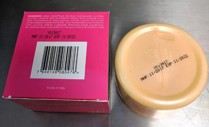 Foto dell’avviso ufficiale: O'Tentika Fade out cream Prodotto schiarimento della pelle — rischio: Rischio chimico
