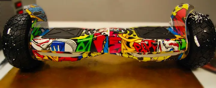 Photo from the official notice: P10X Hoverboard self-balancing scooter (hoverboard) — fire risk