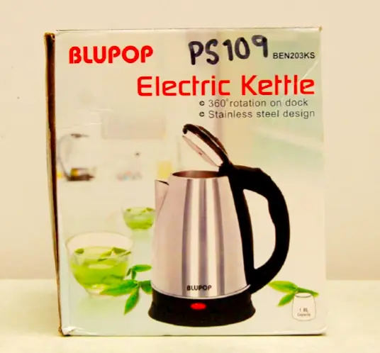 Photo de l’avis officiel: BLUPOP Electric Kettle Bouilloire — risque: Choc électrique