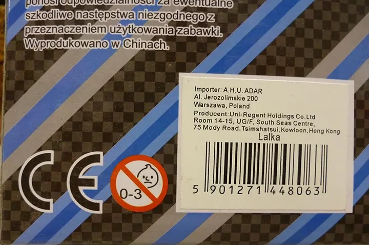 Foto dell’avviso ufficiale: Adar Modna Kolekcja / Lalka Giocattolo di plastica — rischio: Rischio chimico