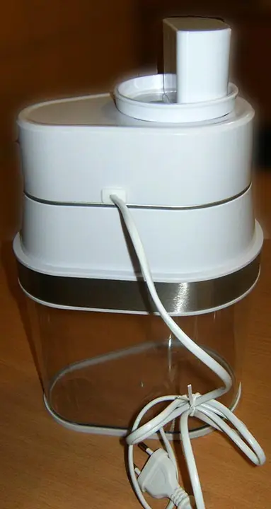Foto aus der offiziellen Meldung: HOFFEN 2-in-1 Spiralizer Gemüse-Spiralisator — Risiko: Elektrischer Schlag