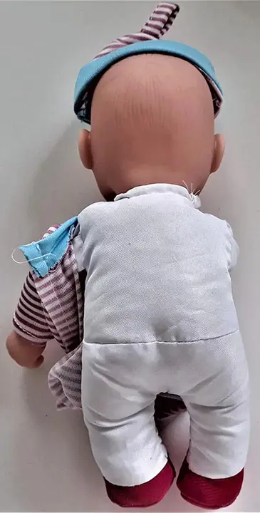 Foto aus der offiziellen Meldung: Wonder kids Mon premier bébé calin Weich gefüllte Puppe — Risiko: Ersticken