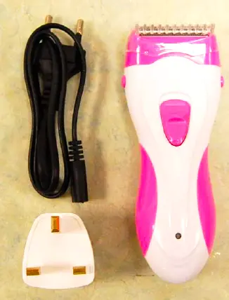 Foto do aviso oficial: Show Girl - Lady shaver Barbeador — risco: Choque elétrico