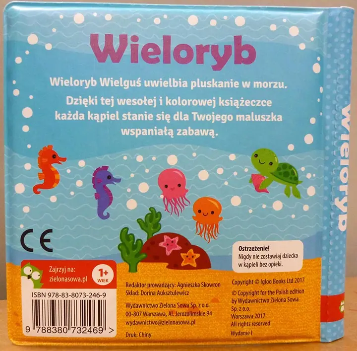 Foto dell’avviso ufficiale: Zielona Sowa Wieloryb Wielgus Libro del bagno — rischio: Rischio chimico