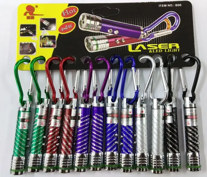 Foto aus der offiziellen Meldung: LASER &amp;LED LIGHT Laserpointer — Risiko: Sehschaden