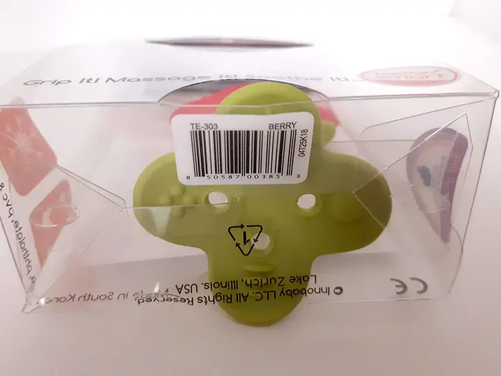 Photo de l’avis officiel: innobaby ez grip massaging teether Dentelle de bébé — risque: Étouffement