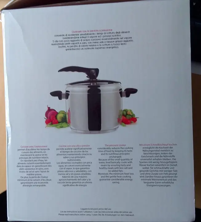 Foto dell’avviso ufficiale: HO ME EMMA 7 litres Pentola a pressione — rischio: Ustioni & Lesioni