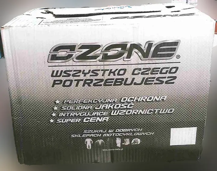 Photo de l’avis officiel: Ozone Casque de moto — risque: Blessures