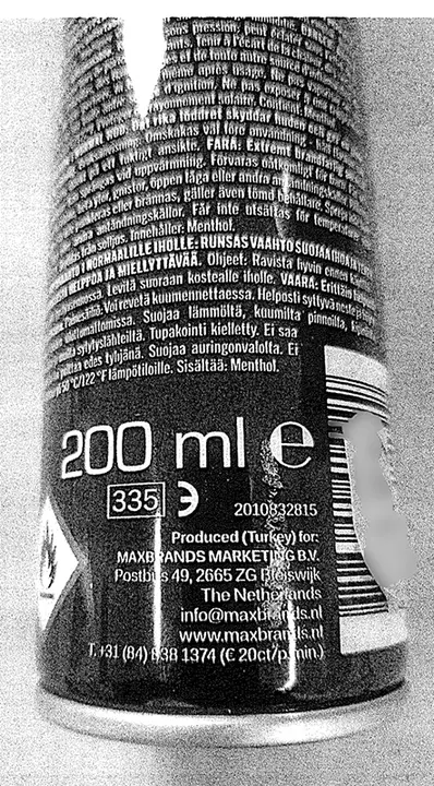Photo de l’avis officiel: BODY X FUZE Pulse Shaving Foam Mousse de rasage — risque: Risque chimique