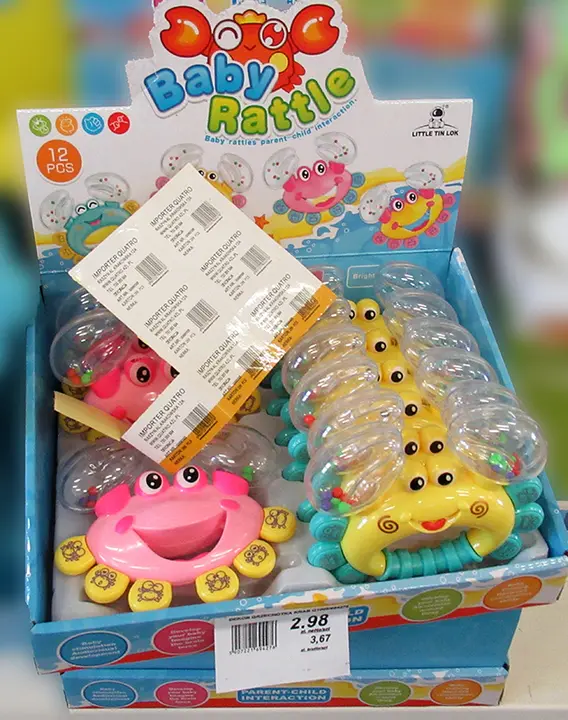 Photo from the official notice: Little Tin Lok Baby Rattle rattle toy — choking risk
