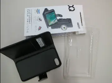 Photo de l’avis officiel: XQISIT Wallet Case Eman iPhone 7/8 Black Wallet Case Eman Étui de téléphone portable — risque: Risque chimique