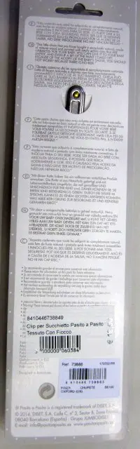 Foto aus der offiziellen Meldung: Pasito a Pasito Schnullerhalter — Risiko: Ersticken