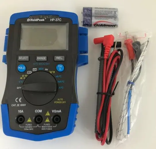 Foto dell’avviso ufficiale: HoldPeak Digital Multimeter Multimetro digitale — rischio: Rischio chimico & Ambiente