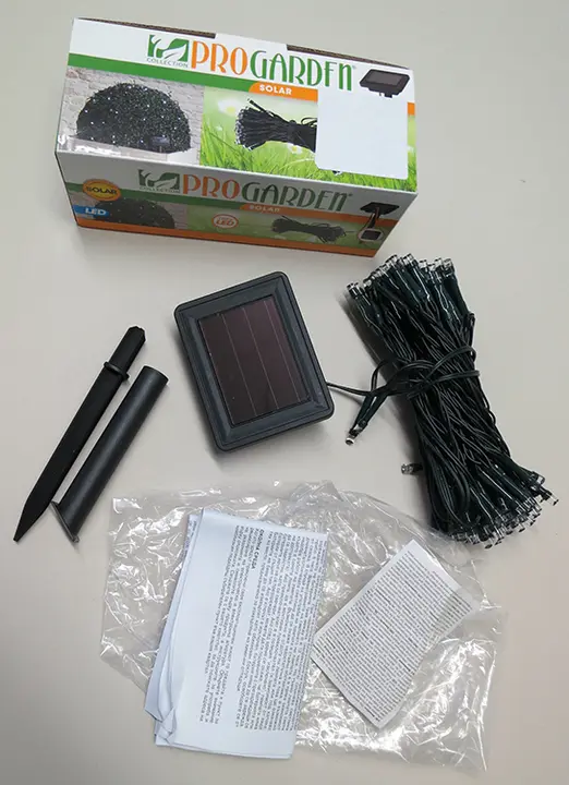 Photo de l’avis officiel: Progarden Progarden solar LED lightstring Chaîne d’éclairage — risque: Risque chimique & Environnement