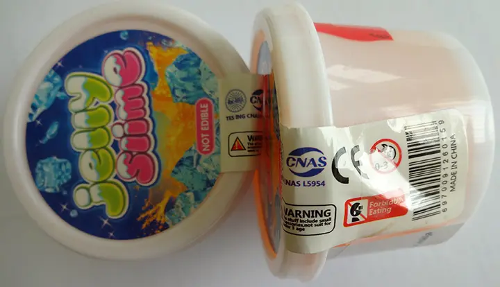Photo de l’avis officiel: Jelly slime Jouet slime — risque: Risque chimique