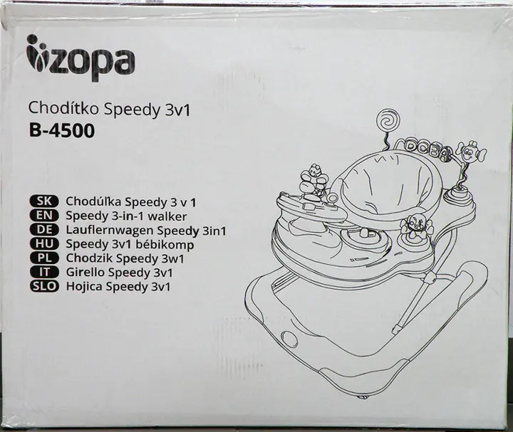Photo de l’avis officiel: ZOPA CHODÍTKO SPEEDY 3v1 Marchette pour bébé — risque: Blessures