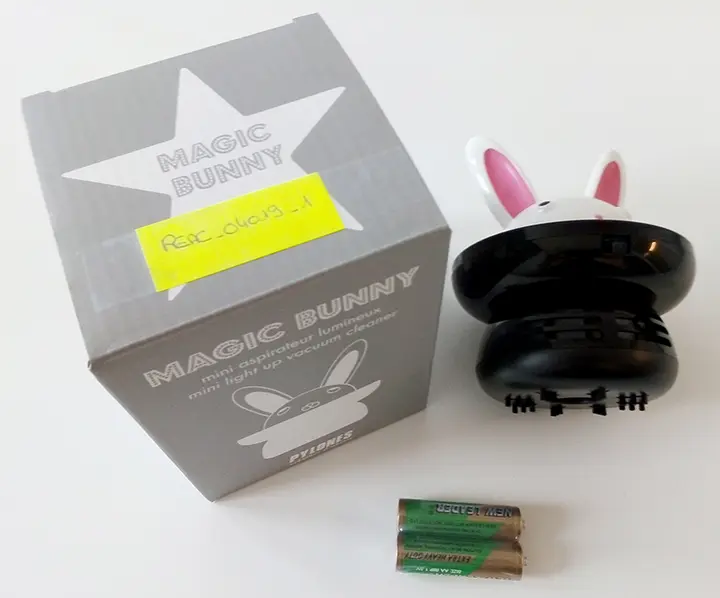 Foto uit de officiële melding: Pylones Magic Bunny Mini-lichtstofzuiger — risico: Milieu