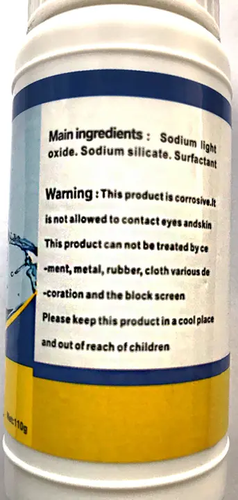 Photo from the official notice: Wild Tornado Sink and Drain Cleaner — chemical risk
