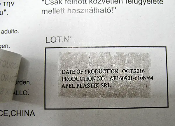 Foto aus der offiziellen Meldung: APEL PLASTIK RANGER Spielzeugwaffe Set — Risiko: Ersticken