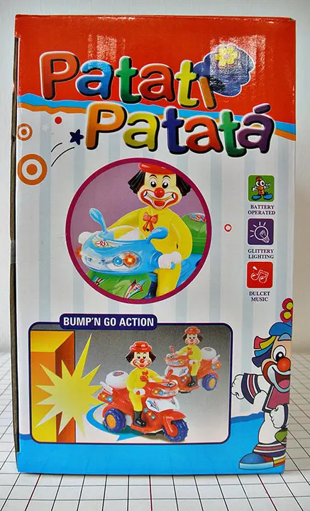 Foto do aviso oficial: YLD, Youlianda Patati Patata Moto de brinquedo — risco: Engasgamento