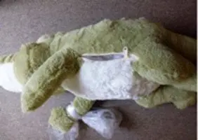 Photo from the official notice: Plush Crocodile Soft Toy — choking risk