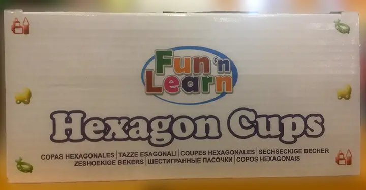 Foto do aviso oficial: Fun n' Learn, kids corner Hexagonal Cups Brinquedo de empilhamento — risco: Engasgamento