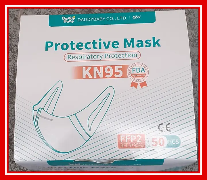 Foto uit de officiële melding: Daddy Baby Protective Mask - Respiratory Protection Het masker van het deeltjefilter — risico: Gezondheidsrisico/overige