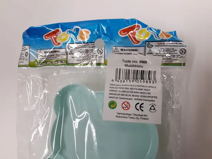 Photo de l’avis officiel: Toys Toys Jouet xylophone — risque: Risque chimique & Étouffement