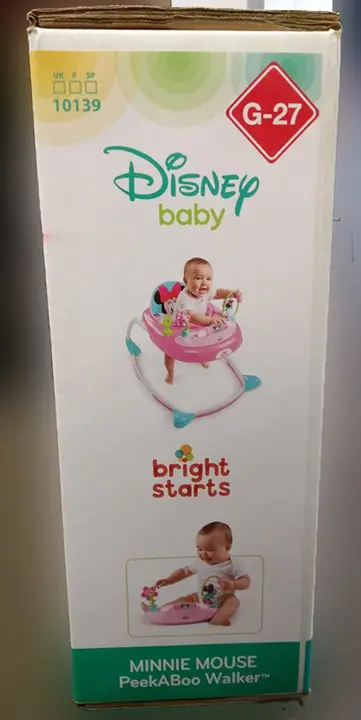 Photo de l’avis officiel: bright start (KIDS II) Minnie Mouse PeekABoo Walker Marchette pour bébé — risque: Blessures
