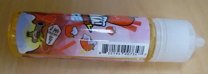 Photo de l’avis officiel: Bazooka! Ice Sour Straws Liquide pour e-cigarettes — risque: Risque chimique