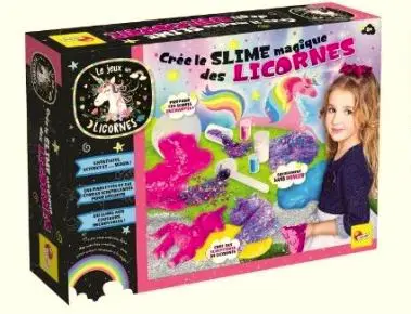 Foto dell’avviso ufficiale: Liscianigiochi Le jeu des licornes- Crée le slime magique des licornes Kit di melma giocattolo — rischio: Rischio chimico