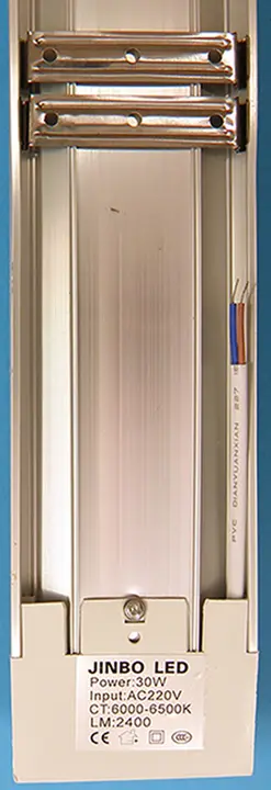 Foto do aviso oficial: JINBO LED Purification fixture Lâmpada LED — risco: Queimaduras & Choque elétrico