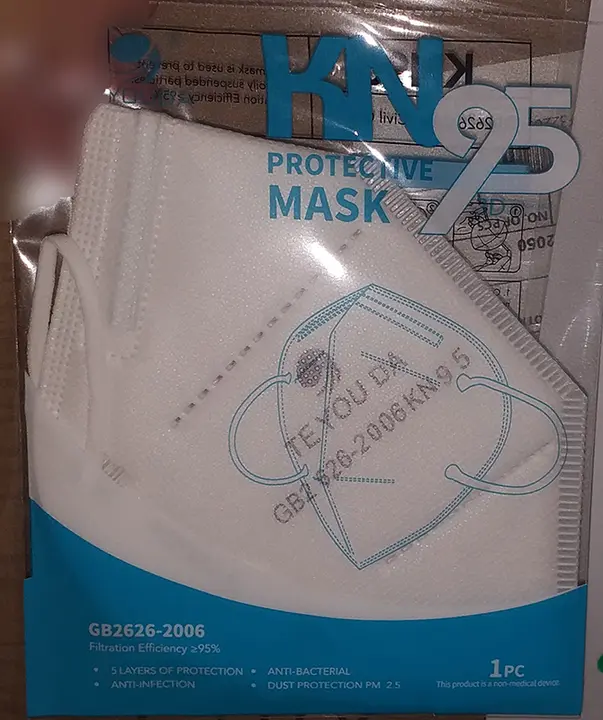 Photo de l’avis officiel: Teyouda KN95 Protective mask Masque de filtre à particules — risque: Risque sanitaire/autre
