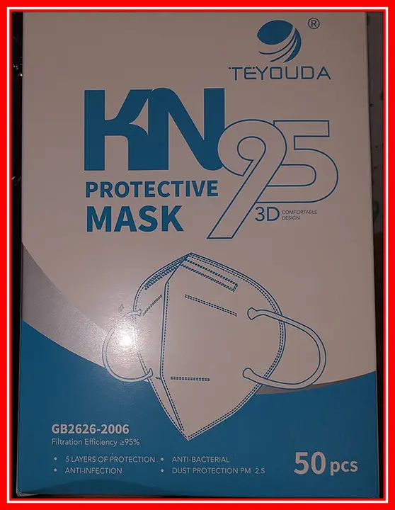 Photo de l’avis officiel: Teyouda KN95 Protective mask Masque de filtre à particules — risque: Risque sanitaire/autre