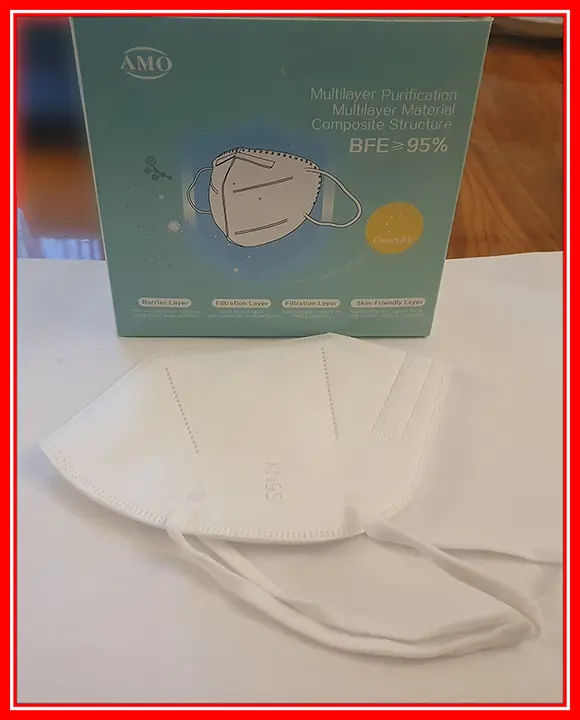 Photo de l’avis officiel: AMO (potentially counterfeit) Masque de filtre à particules — risque: Risque sanitaire/autre