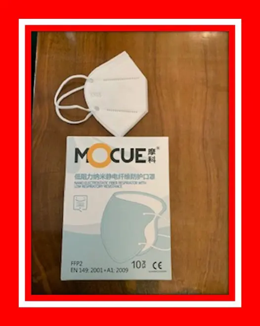 Foto uit de officiële melding: MOCUE The Protective Face Mask Het masker van het deeltjefilter — risico: Gezondheidsrisico/overige