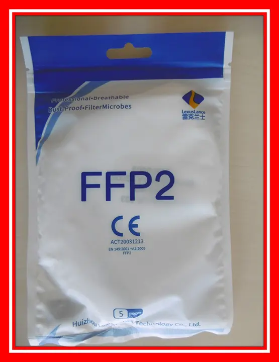 Photo de l’avis officiel: LexusLance FFP2 Masque de filtre à particules — risque: Risque sanitaire/autre