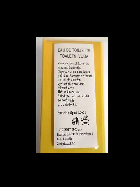 Photo de l’avis officiel: Beautiful parfum FAMA — risque: Risque chimique