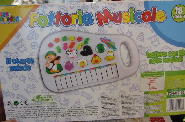Photo de l’avis officiel: Toys Garden Fattoria musicale Clavier jouet — risque: Étouffement & Suffocation