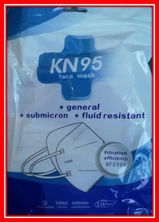 Photo de l’avis officiel: KN95 face mask Masque de filtre à particules — risque: Risque sanitaire/autre (INFO/00076/20)