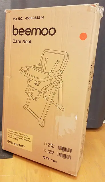 Foto dell’avviso ufficiale: Beemoo Care Neat Seggiolone per bambini — rischio: Lesioni