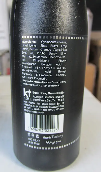 Photo de l’avis officiel: AGIVA Moustache Beard Oil Huile de soin — risque: Risque chimique