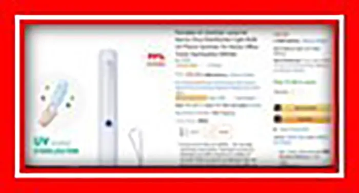 Photo de l’avis officiel: Travel UV Sanitising Wand Lampe UV portable — risque: Brûlures & Dommages à la vue