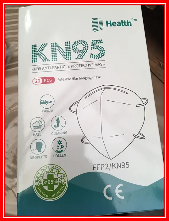 Photo from the official notice: Health Pro KN95 anti-particle protective mask particle filter mask — health risk