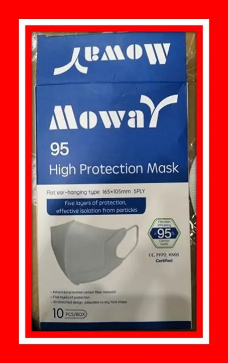 Photo de l’avis officiel: Moway High protection mask Masque de filtre à particules — risque: Risque sanitaire/autre