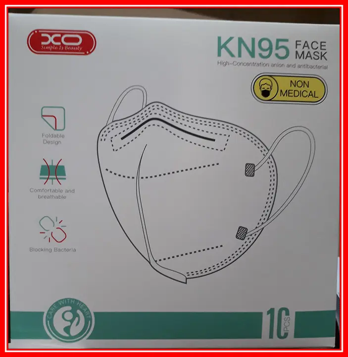 Foto aus der offiziellen Meldung: XO Simple is beauty KN95 Face mask Partikelfiltermaske — Risiko: Gesundheitsrisiken/Sonstige