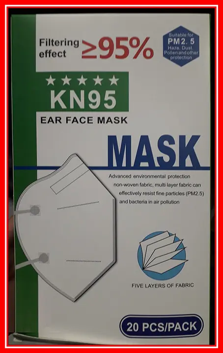 Photo de l’avis officiel: Ear face mask Masque de filtre à particules — risque: Risque sanitaire/autre (A12/01033/20)