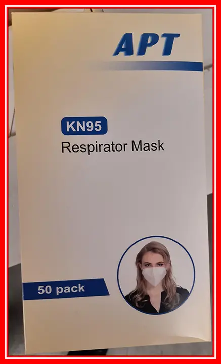 Foto do aviso oficial: APT KN95 Respirator mask Máscara de filtro de partículas — risco: Risco para a saúde / outro