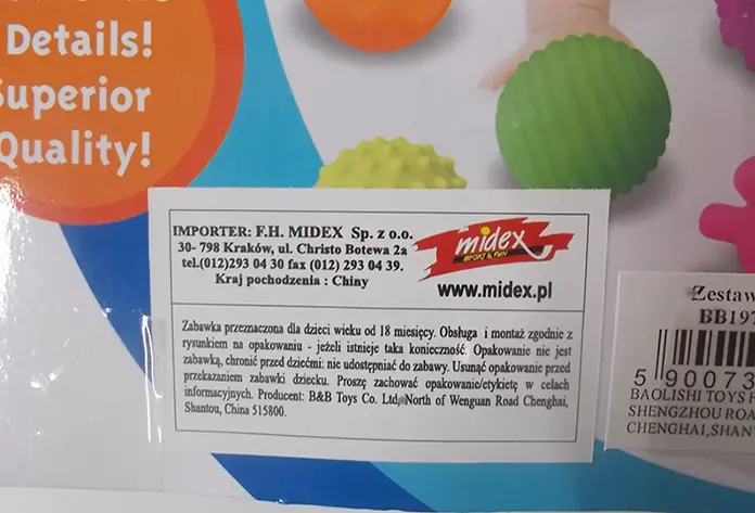 Foto do aviso oficial: Midex Soft Balls Bolas de plástico — risco: Químico