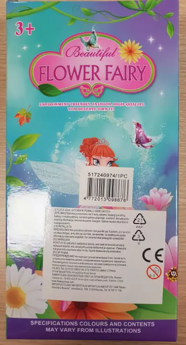 Foto dell’avviso ufficiale: Manny Beautiful Flower Fairy Bambola di plastica — rischio: Rischio chimico
